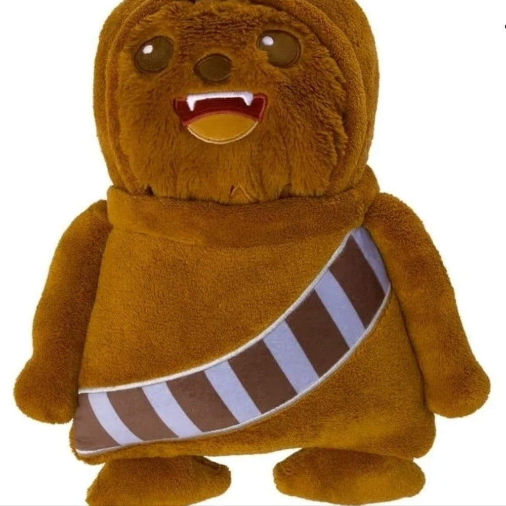 NEW Disney Star Wars Chewbacca Toddler Hooded Blanket Plush